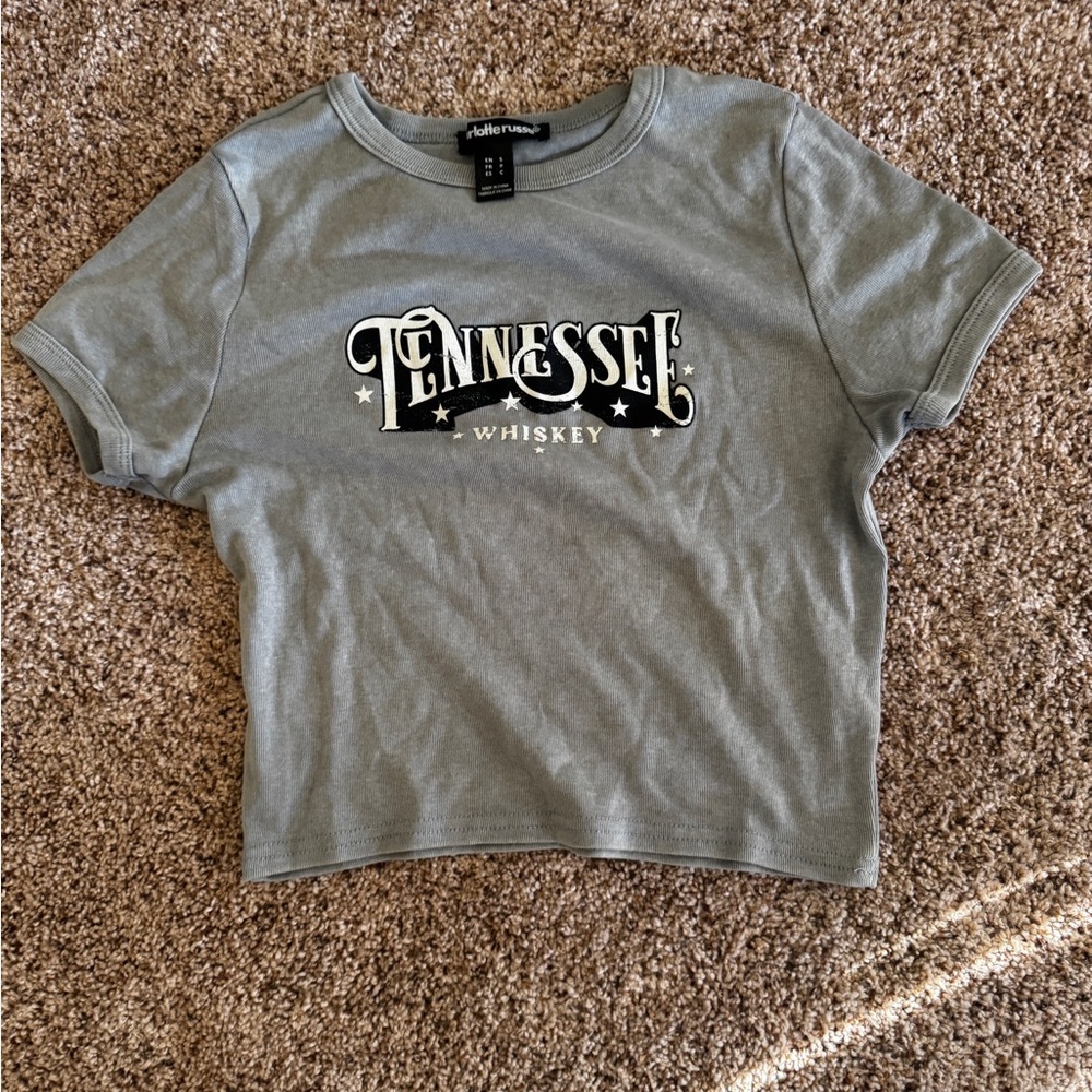 Charlotte Russe Gray Tennessee Graphic Tee